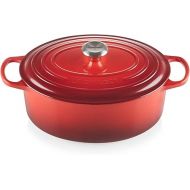 Le Creuset 15 1/2 Qt. Signature Goose Pot w/ Additional Engraved Personalized Stainless Steel Knob - Cherry