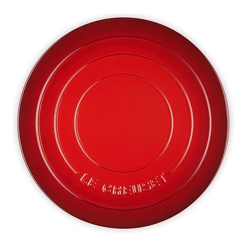 르크루제 Le Creuset Stoneware Round Pizza Stone, 15 in., Cerise