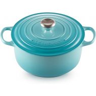 Le Creuset Signature Enameled Cast Iron Round Dutch Oven, 5.5qt., Caribbean