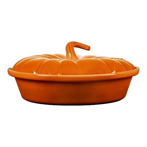 르크루제 Le Creuset Stoneware Figural Pumpkin Baker with Lid, 9