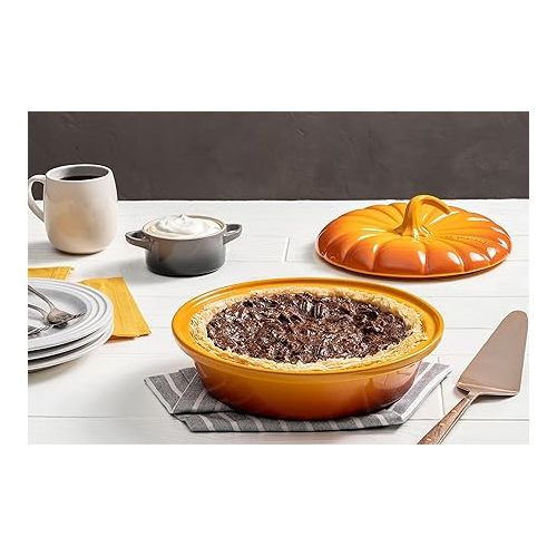 르크루제 Le Creuset Stoneware Figural Pumpkin Baker with Lid, 9