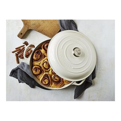 르크루제 Le Creuset Enameled Cast Iron Signature Round Braiser, 5qt., Peche