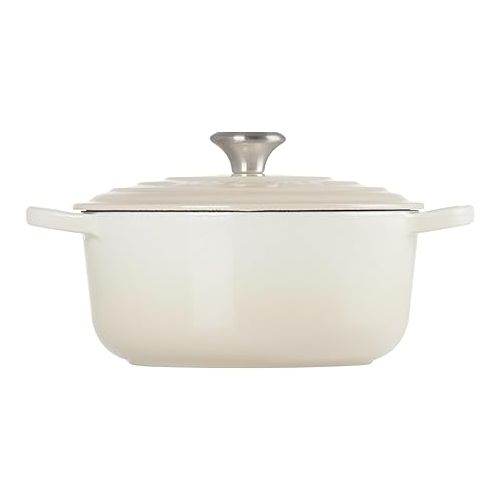 르크루제 Le Creuset Enameled Cast Iron Signature Round Dutch Oven, 3.5 qt. , Meringue