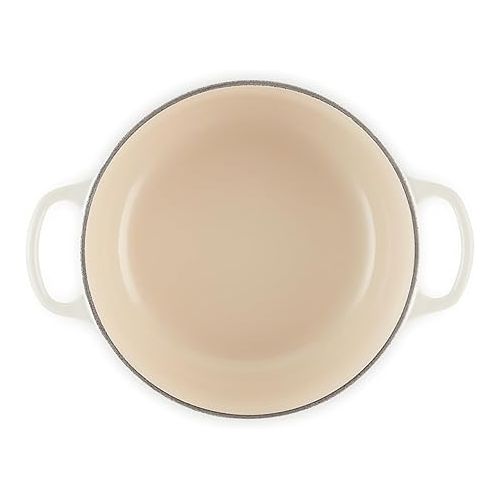 르크루제 Le Creuset Enameled Cast Iron Signature Round Dutch Oven, 3.5 qt. , Meringue