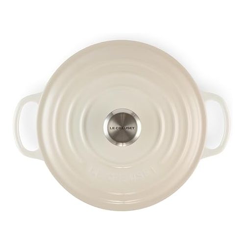 르크루제 Le Creuset Enameled Cast Iron Signature Round Dutch Oven, 3.5 qt. , Meringue