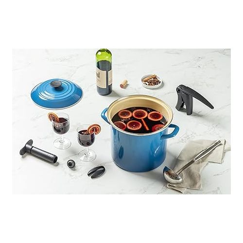 르크루제 Le Creuset Wine Pump and 3 Stoppers, Black Nickel