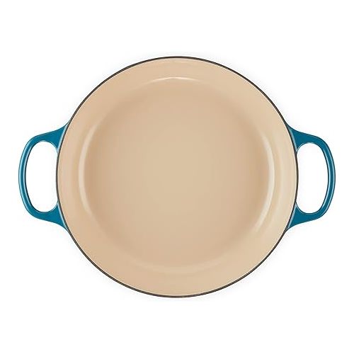 르크루제 Le Creuset Enameled Cast Iron Signature Braiser, 3.5 qt., Deep Teal