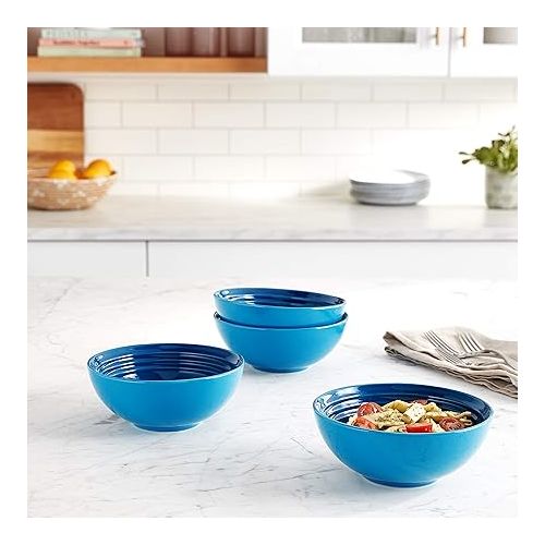 르크루제 Le Creuset Stoneware Set of 4 Soup Bowls, 22 oz. (6.25