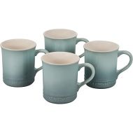 Le Creuset Stoneware Set of 4 Mugs, 14 oz. each, Sea Salt