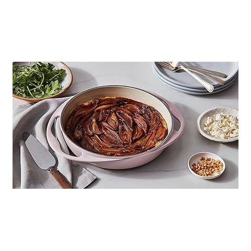 르크루제 Le Creuset Enameled Cast Iron Tatin Dish, 2 Quart, Shallot