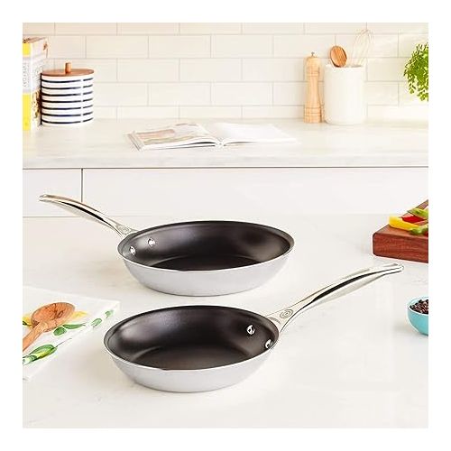 르크루제 Le Creuset Tri-Ply Stainless Steel 2 pc. Nonstick Fry Pan Set (8