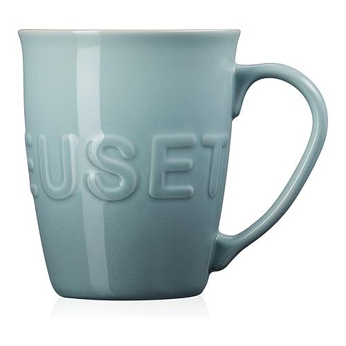 르크루제 Le Creuset Stoneware 20 oz Extra-Large Logo Coffee Mug, Sea Salt