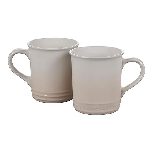 르크루제 Le Creuset Stoneware Vancouver Mug, 14 oz., Meringue