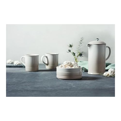 르크루제 Le Creuset Stoneware Vancouver Mug, 14 oz., Meringue