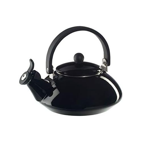 르크루제 Le Creuset Wasserkessel, Fuellmenge: 1,6 l, Emaillierter Stahl/Phenolgriffe, Zen, Schwarz