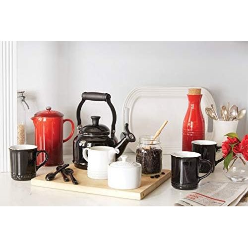 르크루제 Le Creuset Wasserkessel, Fuellmenge: 1,6 l, Emaillierter Stahl/Phenolgriffe, Zen, Schwarz