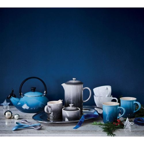 르크루제 Le Creuset Wasserkessel, Fuellmenge: 1,6 l, Emaillierter Stahl/Phenolgriffe, Zen, Schwarz