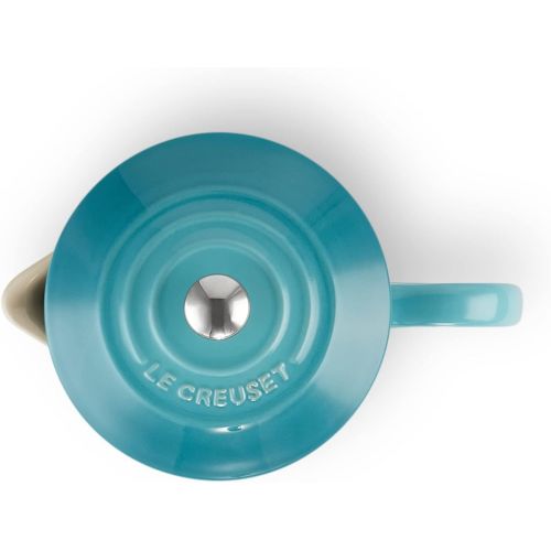 르크루제 Le Creuset Stoneware Cafetiere with Metal PressGreen, 750ml