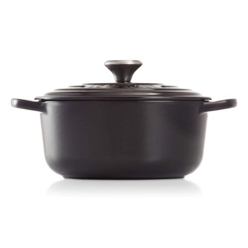 르크루제 Le Creuset Signature Brater, Gusseisen, rund, schwarz, 30 cm