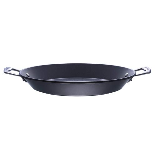 르크루제 LE CREUSET Le Creuset Aluminium-Antihaft Paellapfanne, Ø 32 cm, PFOA-frei, Fuer alle Herdarten inkl. Induktion geeignet, Anthrazit/Silber