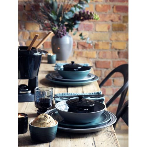 르크루제 Le Creuset Gusseisen Fondue-Set, schwarz