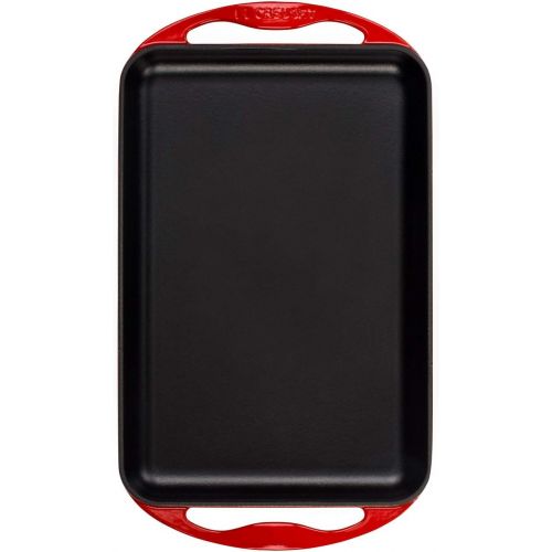 르크루제 Le Creuset Plancha rechteckig Bratpfanne, schwarz, 32 cm