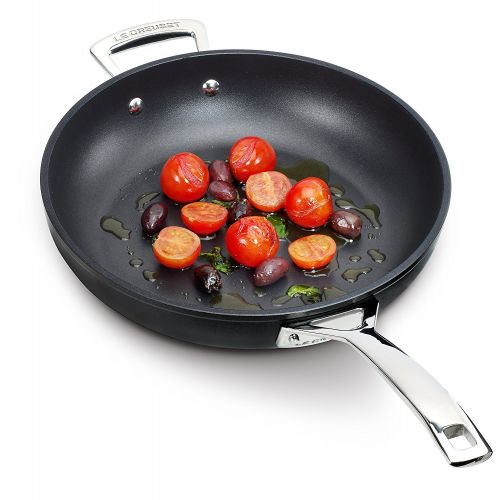 르크루제 Le Creuset Aluminium-Antihaft Pfanne, Ø 28 cm, PFOA-frei, Fuer alle Herdarten inkl. Induktion geeignet, Anthrazit/Silber