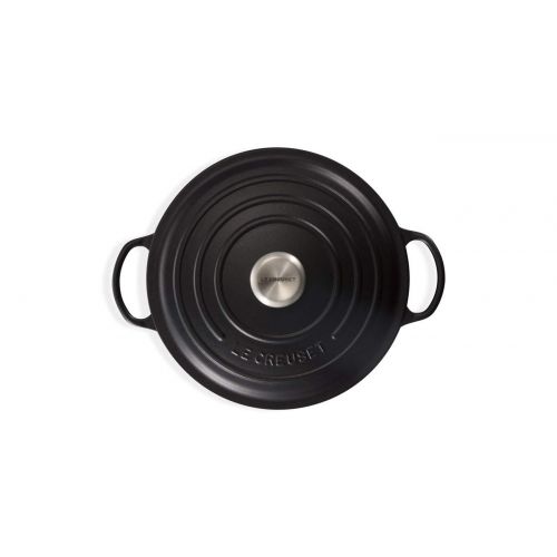 르크루제 Le Creuset Gusseisen La Marmite Signature Familientopf, 32 cm, schwarz