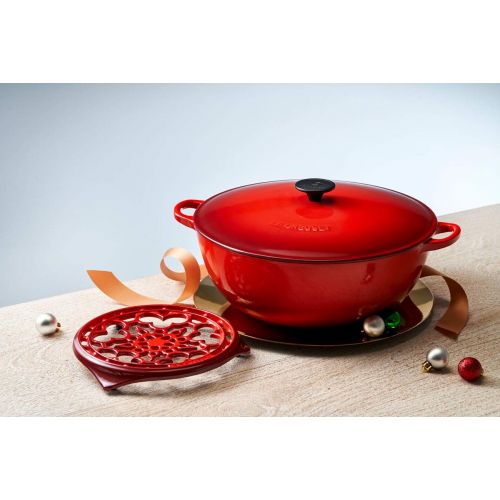 르크루제 LE CREUSET Le Creuset Gusseisen La Marmite Familientopf, 26 cm, kirschrot