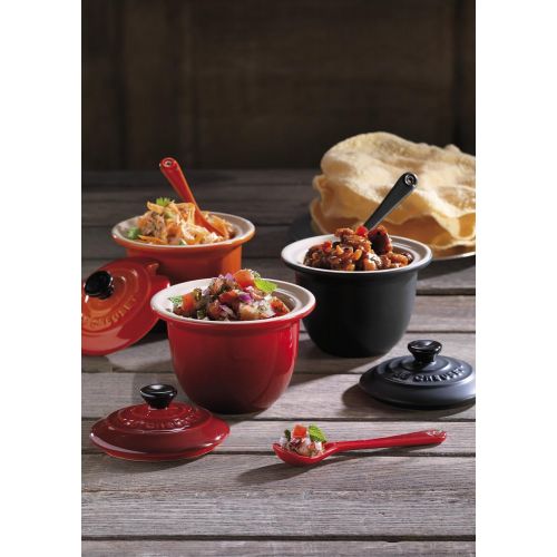 르크루제 LE CREUSET 91037400060000 Mini SERVIERTOPF 0,2 L Kirsch, Keramik, 10 cm