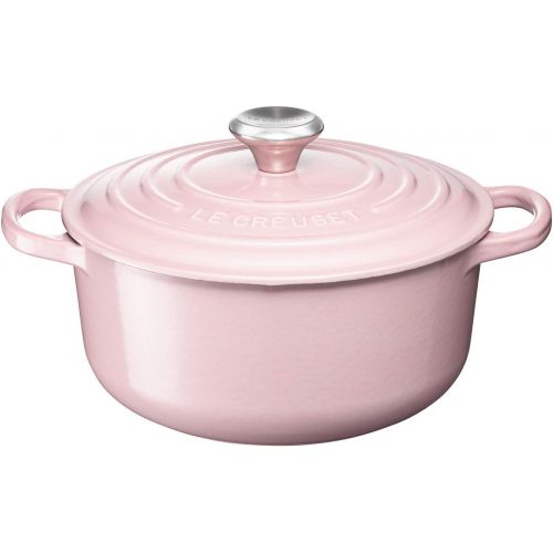 르크루제 LE CREUSET 21177204014430Brater, rund, Gusseisen Reinigungstuch Pink 20x 20x 11.3cm