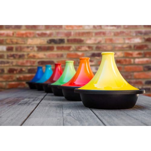 르크루제 Le Creuset Gusseisen Spezialpfanne Tagine, 27 cm, ofenrot