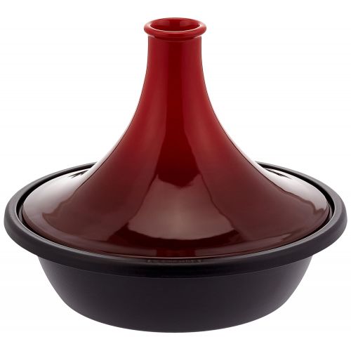 르크루제 Le Creuset 25138350600422 Cerise Tajine aus emailliertem Guss, 35cm, Rot