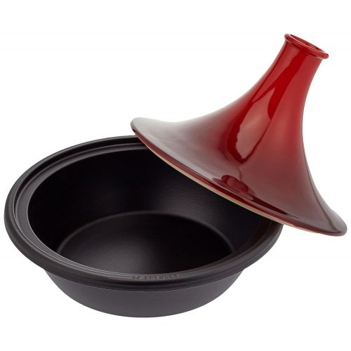 르크루제 Le Creuset 25138350600422 Cerise Tajine aus emailliertem Guss, 35cm, Rot