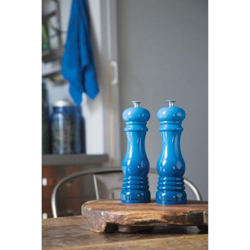 르크루제 LE CREUSET Le Creuset Salzmuehle, ABS-Kunststoff, 6,2 x 6,2 x 20,8 cm, Keramik-Mahlwerk, Marseille (Blau)