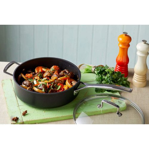 르크루제 Le Creuset Pfeffermuehle, ABS-Kunststoff, 6,2 x 6,2 x 20,8 cm, Keramik-Mahlwerk, Mandel