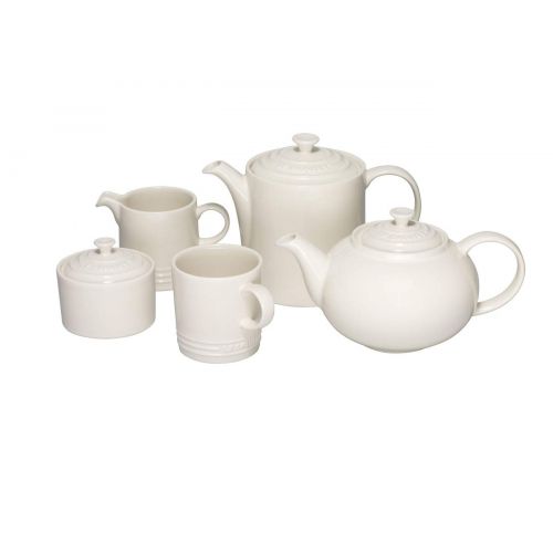 르크루제 Le Creuset Steinzeug Grosse Teekanne hoch, 1,3 L, mandel