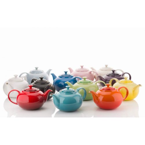 르크루제 Le Creuset Steinzeug Klassische Teekanne, 1,3L, Vulkanisch