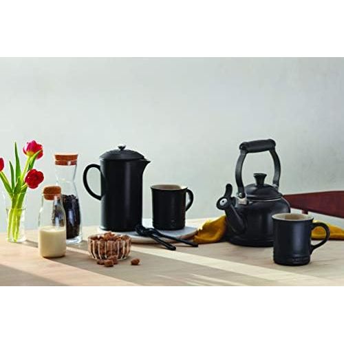 르크루제 Le Creuset Steinzeug Kaffee-Bereiter, schwarz, 0,75 l