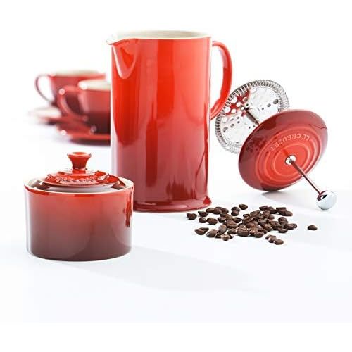 르크루제 Le Creuset Steinzeug Kaffee-Bereiter, kirschrot, 0,75 l