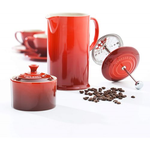 르크루제 Le Creuset Steinzeug Kaffee-Bereiter, kirschrot, 0,75 l