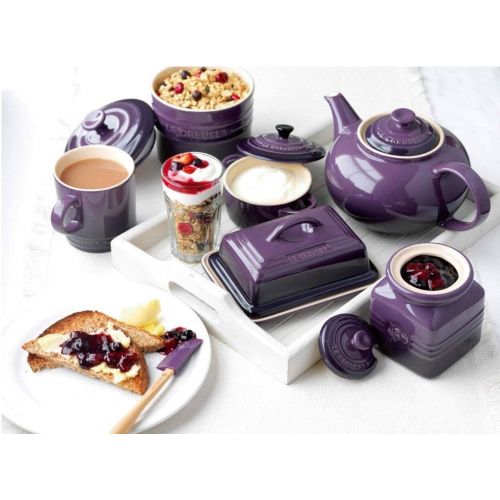 르크루제 Le Creuset Klassische Teekanne, Rund, 1,3 Liter, Steinzeug, Ultra Violett