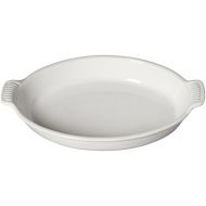 [아마존베스트]Le Creuset Heritage Stoneware 3.1 Quart Oval Au Gratin Dish, White