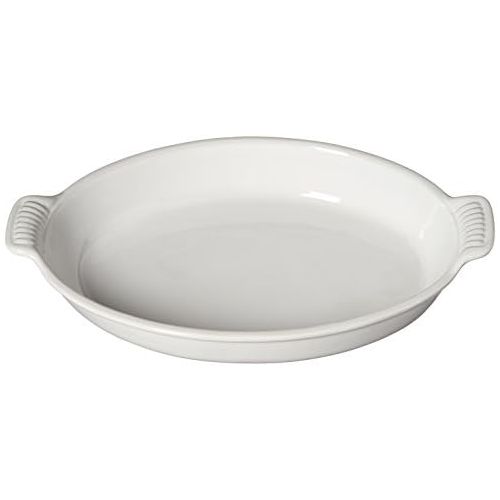 르크루제 [아마존베스트]Le Creuset Heritage Stoneware 3.1 Quart Oval Au Gratin Dish, White