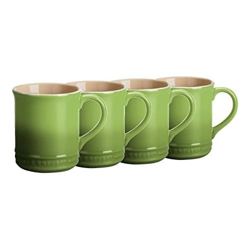 르크루제 [아마존베스트]Le Creuset Palm Stoneware 12 Ounce Coffee Mug, Set of 4