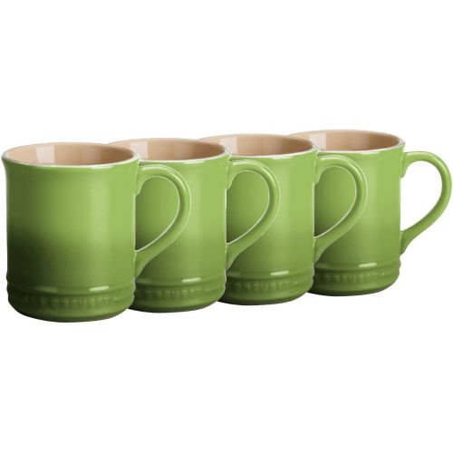 르크루제 [아마존베스트]Le Creuset Palm Stoneware 12 Ounce Coffee Mug, Set of 4