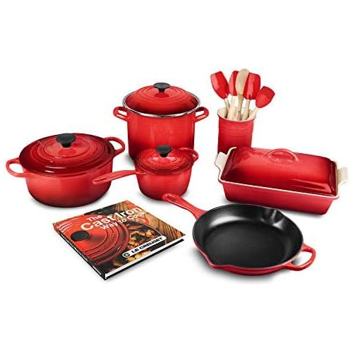 르크루제 [아마존베스트]Le Creuset 16-piece Cookware Set, Cerise (Cherry Red)