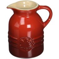 [아마존베스트]Le Creuset Stoneware 6-Ounce Syrup Jar, Cerise (Cherry Red) - PG1085-0567