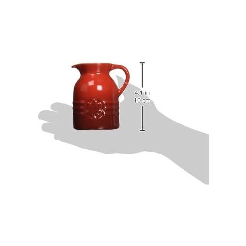 르크루제 [아마존베스트]Le Creuset Stoneware 6-Ounce Syrup Jar, Cerise (Cherry Red) - PG1085-0567