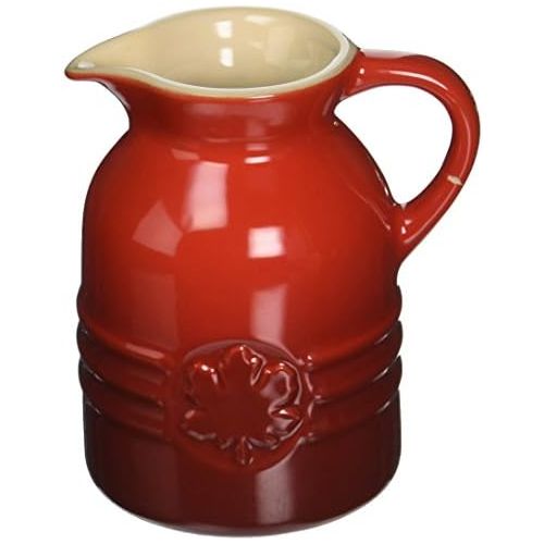 르크루제 [아마존베스트]Le Creuset Stoneware 6-Ounce Syrup Jar, Cerise (Cherry Red) - PG1085-0567